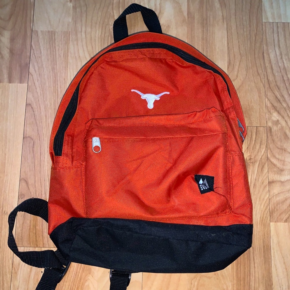 Mini Everest Bag: Burnt Orange & Black w/ Longhorn